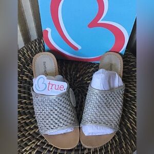 BareTraps Flossy Slipon Woven Sandal